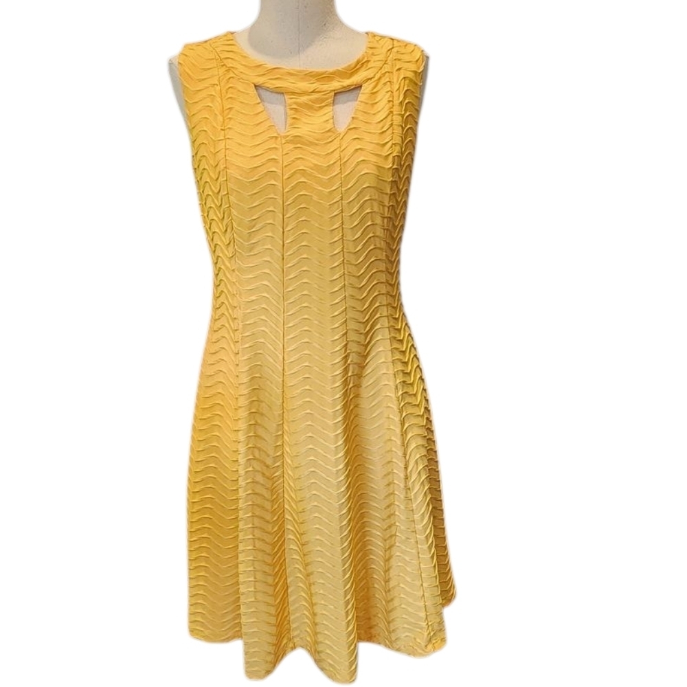 Enfocus Studio Golden Yellow Sleeveless Dress
